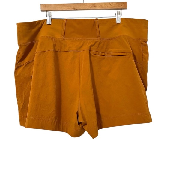 Athleta Womens Trekkie North Shorts Plus Size 22 Orange Hiking Outdoor Athletic - Picture 2 of 7